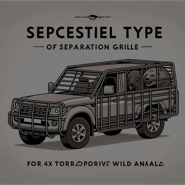 Quel type de grille de séparation est recommandé pour un 4×4 transportant des animaux sauvages ?